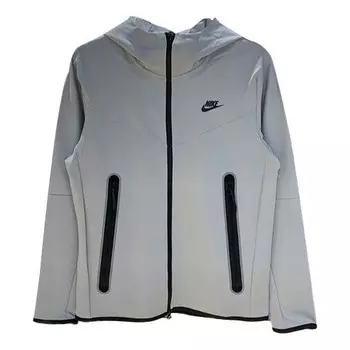 Куртка hooded breathable windproof jacket silver Nike, серебряный