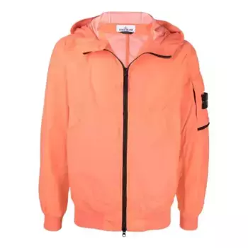 Куртка hooded jacket 'orange' Stone Island, оранжевый