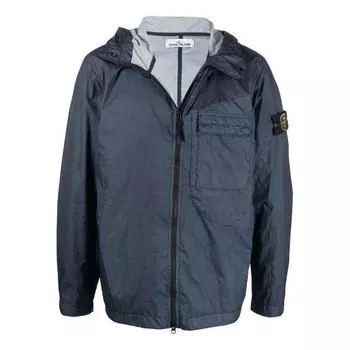 Куртка hooded zip-up jacket 'blue' Stone Island, синий
