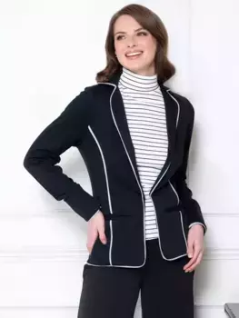 Куртка HotSquash Piping Detail, черный