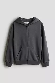 Куртка худи оверсайз H&M, серый