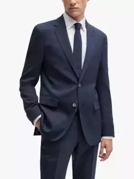 Куртка HUGO BOSS BOSS Regular Fit Wool Blend Suit, цвет open/blue