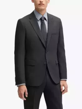 Куртка HUGO BOSS HUGO Regular Fit Wool Blend Suit, цвет dark grey