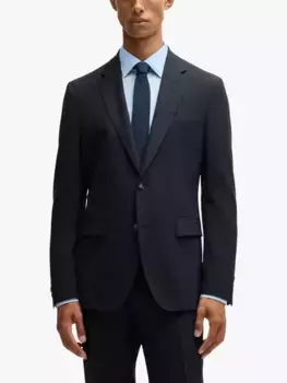 Куртка HUGO BOSS HUGO Regular Fit Wool Blend Suit, цвет dark blue