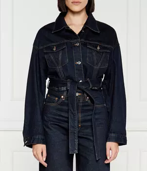 Куртка HUGO di jeans Gedari Cropped Fit, темно-синий