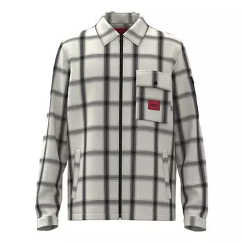 Куртка HUGO Emmond overshirt, разноцветный