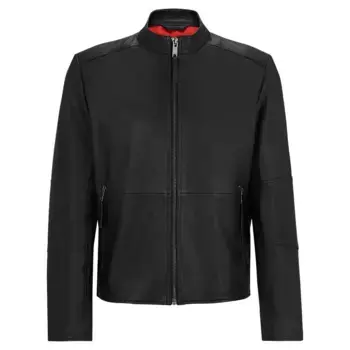 Куртка HUGO Lokis 3 10257422 leather, черный