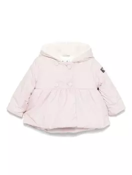 Куртка Il Gufo А-силуэта с капюшоном, розовый