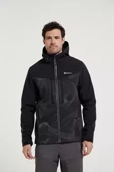 Куртка Illuminate II Jacket Водонепроницаемое пальто из софтшелла Mountain Warehouse, черный