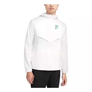 Куртка impossibly light water-repellent windrunner running jacket asia sizing 'kipchoge-white green' Nike, белый