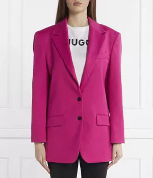 Куртка из акации Oversize fit Hugo, фуксия