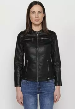 Куртка из эко-кожи Koroshi, черный