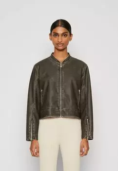 Куртка из эко-кожи ONLMINDY ONLY Petite, черный