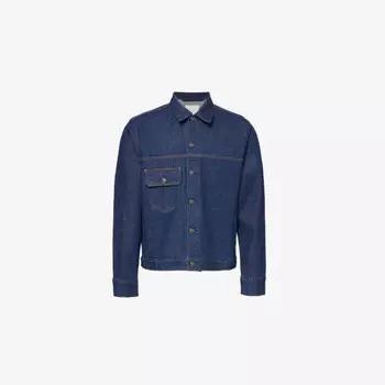 Куртка из эластичного денима с накладными карманами Boxy-Fit Citizens Of Humanity, индиго