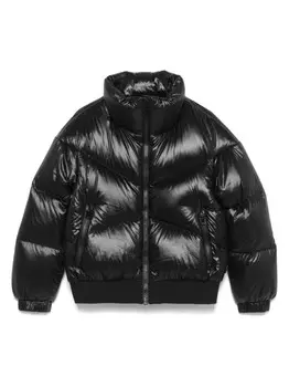 Куртка из аликвиппы Woolrich Kids, черный
