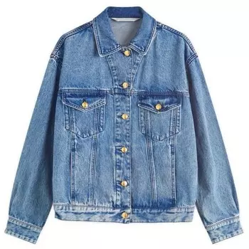 Куртка из денима Jungle Palm Angels, синий