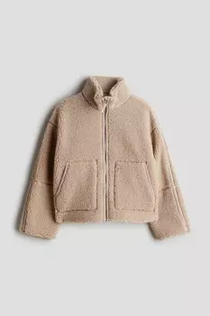 Куртка из флиса Тедди H&M, бежевый