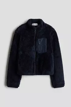 Куртка из флиса Тедди H&M, синий
