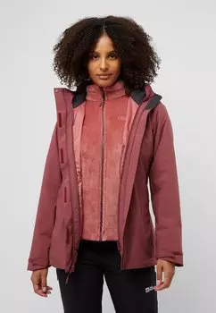 Куртка из хардшелла ROTWAND 3IN1 Jack Wolfskin, красный