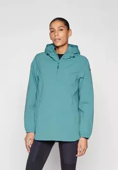Куртка из хардшелла WOMAN JACKET FIX HOOD CMP, сине-зеленый