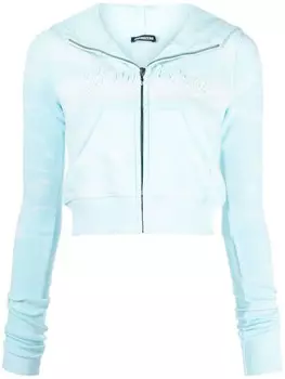 Куртка из хлопка с принтом тай-дай Ground Zero, синий