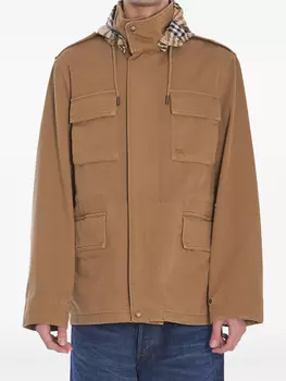 Куртка из хлопкового твила Burberry, коричневый