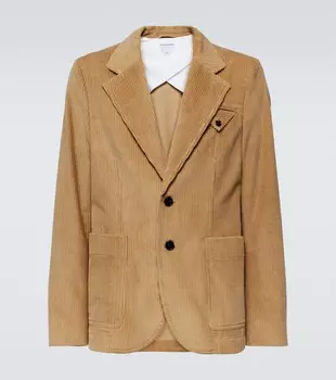 Куртка из хлопкового вельвета Bottega Veneta, цвет pale oak