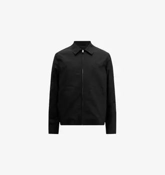 Куртка из хлопковой смеси с вышивкой бренда Fenway Allsaints, черный