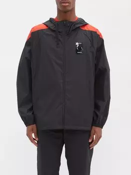 Куртка из хлопковой ткани со вставками guppy Moncler, черный