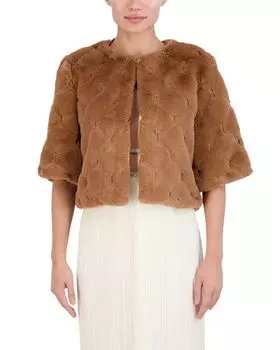 Куртка из искусственного меха BCBGMAXAZRIA, цвет Tan/Beige