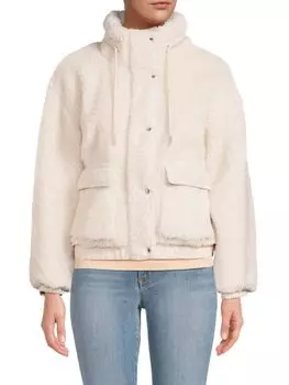 Куртка из искусственного меха Calvin Klein, цвет Chalk