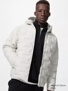 Куртка мужская Uniqlo Pufftech, 01 белый