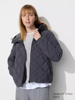 Куртка из искусственного меха Uniqlo, серый
