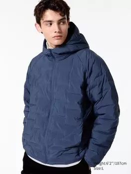 Куртка из искусственного меха Uniqlo, синий