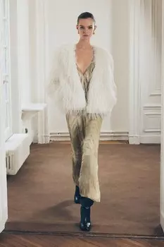 Куртка из искусственного меха ZARA, экрю