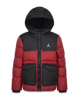 Куртка из искусственного пуха с капюшоном для мальчиков JORDAN - Big Kid, красный