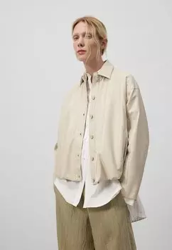 Куртка из искусственной кожи ADOLFO DOMINGUEZ, серый