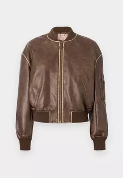 Куртка из искусственной кожи ANGELIQUE VINTAGE Guess, коричневый