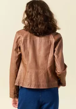 Куртка из искусственной кожи BONOBO Jeans, коричневый