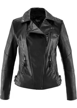 Куртка из искусственной кожи Bpc Bonprix Collection, черный