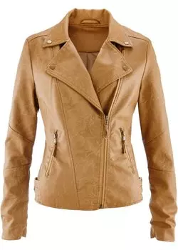 Куртка из искусственной кожи Bpc Bonprix Collection, оранжевый