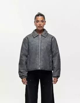 Куртка из искусственной кожи черного цвета Good For Nothing