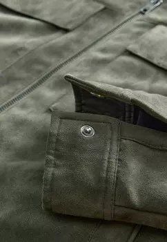 Куртка из искусственной кожи COLLARED SHACKET Next, зеленый