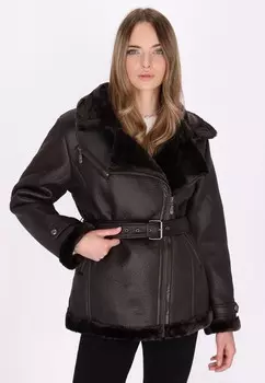 Куртка из искусственной кожи DreiMaster, темно-коричневый