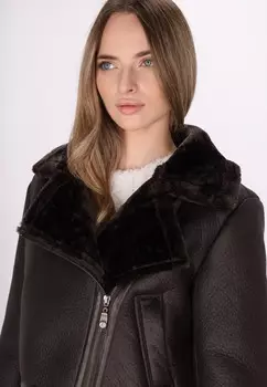 Куртка из искусственной кожи DreiMaster, темно-коричневый