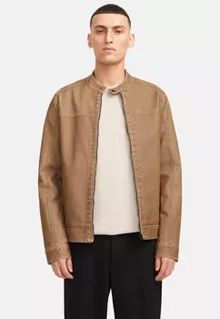 Куртка из искусственной кожи EWARNER Jack & Jones, бежевый