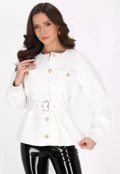 Куртка из искусственной кожи faina, молочный