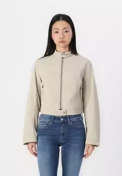 Куртка из искусственной кожи Gina Tricot, бежевый