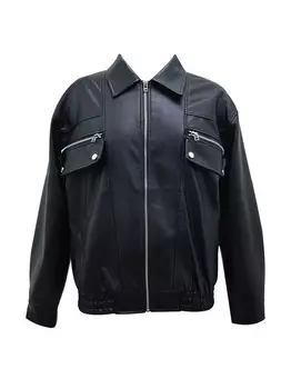 Куртка из искусственной кожи Gini London, черный