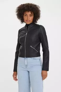 Куртка из искусственной кожи из полиуретана Vero Moda, черный